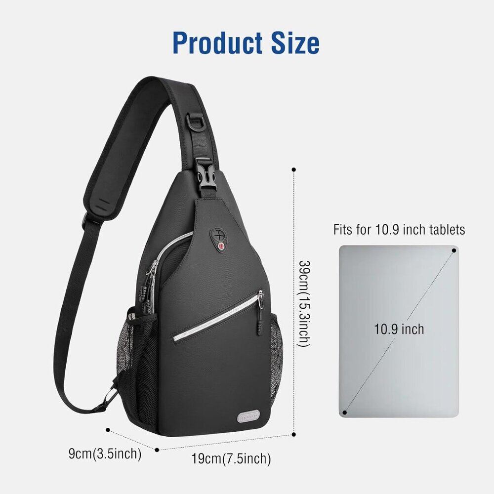 Elegant Water-Resistant Sling Backpack – Perfect for Travel & Outdoor Activities - Picture 2 of 9